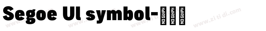 Segoe Ul symbol字体转换